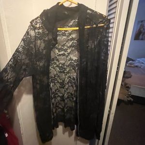 Lace jacket, fits like a 2x